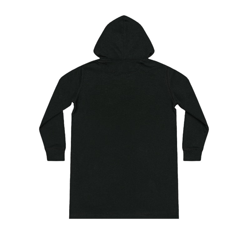 VoyagingWithin, Clothing, organic cotton and recycled polyester hoodie dress, Turquoise Depths image 3