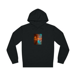 VoyagingWithin, Clothing, organic cotton and recycled polyester, unisex hoodie, Flaming Clouds image 2