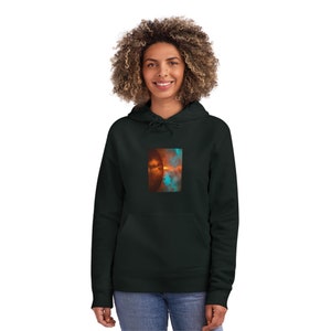 VoyagingWithin, Clothing, organic cotton and recycled polyester, unisex hoodie, Flaming Clouds image 5
