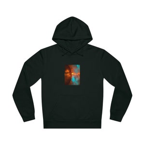 VoyagingWithin, Clothing, organic cotton and recycled polyester, unisex hoodie, Flaming Clouds image 6