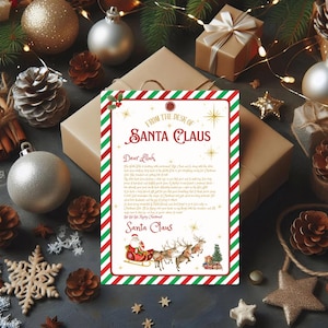 Personalized Santa Letter: Printable Christmas Eve Surprise (Digital Download)