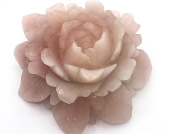 RARE Rose Quartz XL Flower
