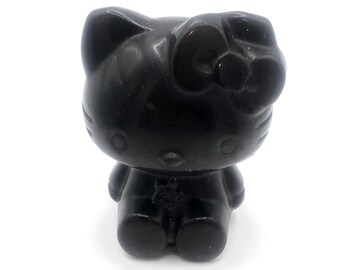Silver Sheen Obsidian Hello Kitty
