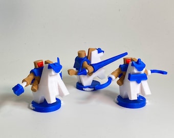 Battleclub - Unidades iniciales de Tremplar / juego de guerra impreso en 3D / juego de destreza con miniaturas que se mueven para disparar