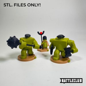 Battleclub - Greenling Starting Units | 3d printed wargame/ dexterity game with flick-to-shoot miniatures