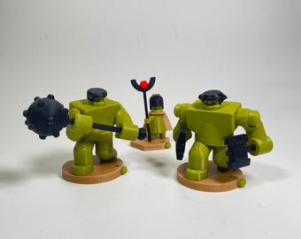 Battleclub - Greenling Starting Units | 3d printed wargame/ dexterity game with flick-to-shoot miniatures