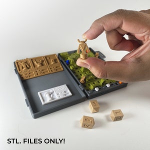 Green Maze - Pocket Dungeon Expansion Pack, 3D Printed Solo Board Game