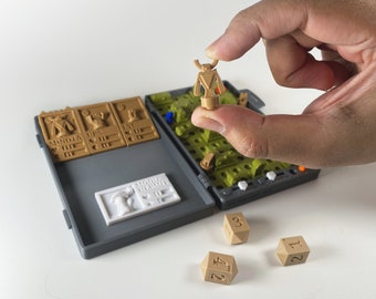 Green Maze - Pocket Dungeon Expansion Pack, 3D Printed Solo Board Game