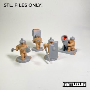Battleclub - Trooperkind Starting Units | 3d printed wargame/ dexterity game with flick-to-shoot miniatures