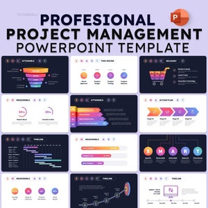 Projektmanagement Powerpoint Präsentationsvorlage