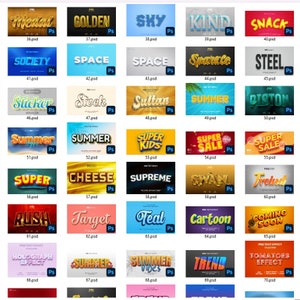 500+ 3D Texteffekte Vorlagen Photoshop bearbeitbare Datei PSD Bild 5