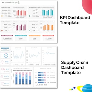12 EXCEL KPI-instrumentpanelmallar, helt redigerbara | MS Excel-redigering | Färdig användning bild 6