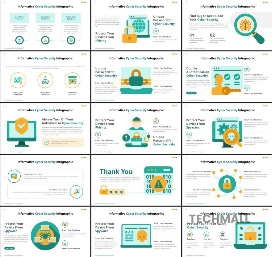 Cybersecurity Presentation Powerpoint Template | Easy Edit - Etsy