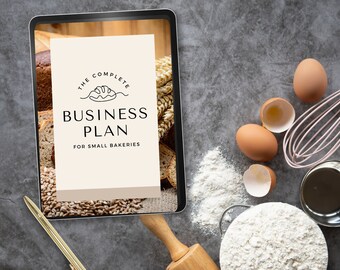 Plan d'entreprise ultime pour petite boulangerie, planificateur d'entreprise, entreprise de boulangerie à domicile, petite entreprise, téléchargement immédiat, modèle Canva