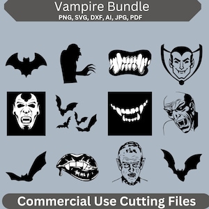 Halloween Vampire SVG, Spooky Bat Design, Vampire Teeth Graphic, Halloween Season SVG, Creepy, Spooky Season