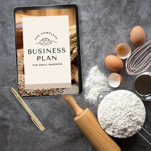 Small Bakery Ultimate Business Plan, Business Planner,  Home Bakery Business, Small Business Instant Download, Canva Template,