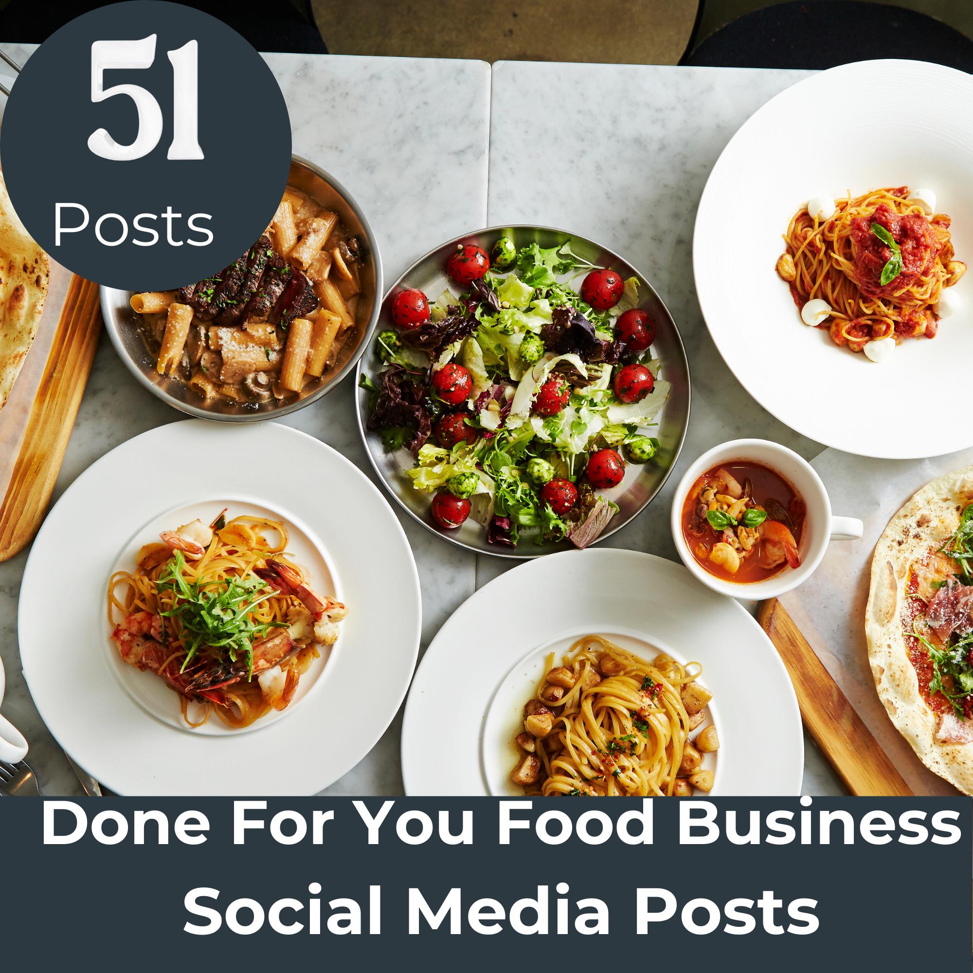 Food Business Social Media Posts, Restaurant Instagram Post Templates ...