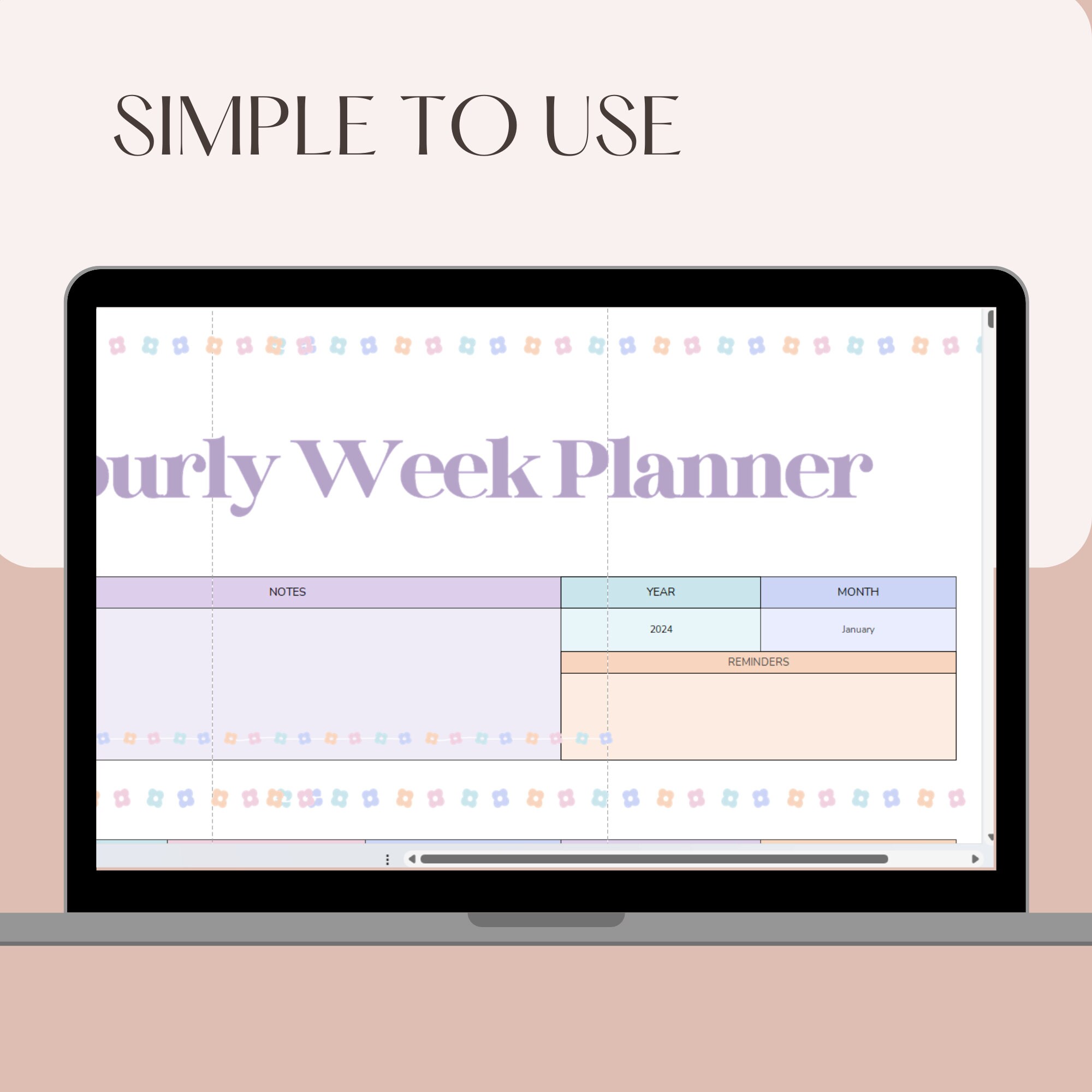 Stay Organized and Productive With Our Excel Hourly Planner! To-do List ...