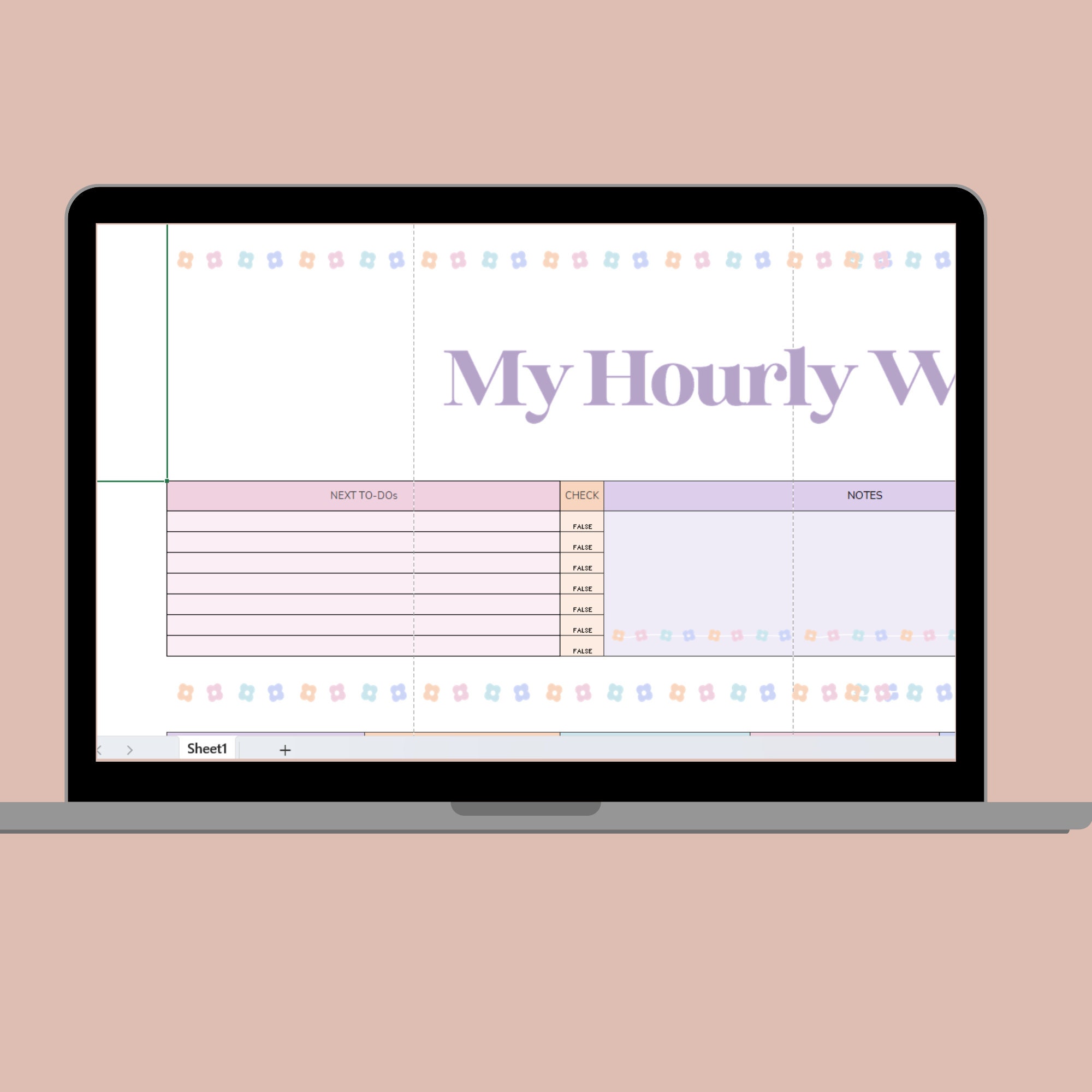 Stay Organized and Productive With Our Excel Hourly Planner! To-do List ...