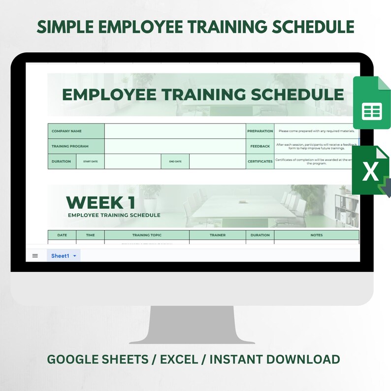 Employee Training Tracker Excel Template, HR Certification Log ...