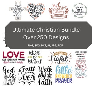 Svg Christian SVG Bundle | Jesus Svg | Faith Svg Bundle | Cut Files For Cricut | Scripture Svg | God Svg Png | Believe Svg | Scripture Png