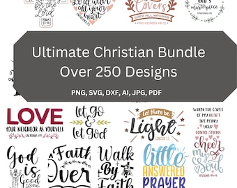Svg Christian SVG Bundle | Jesus Svg | Faith Svg Bundle | Cut Files For Cricut | Scripture Svg | God Svg Png | Believe Svg | Scripture Png