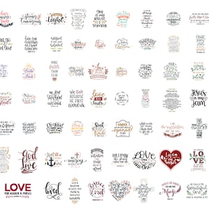 Bijbelvers SVG-bestanden, commercieel gebruik SVG&#39;s, Cricut-bestanden, christelijke snijbestanden, christelijke SVG-bundel, schrift SVG, Jesus God Faith SVG