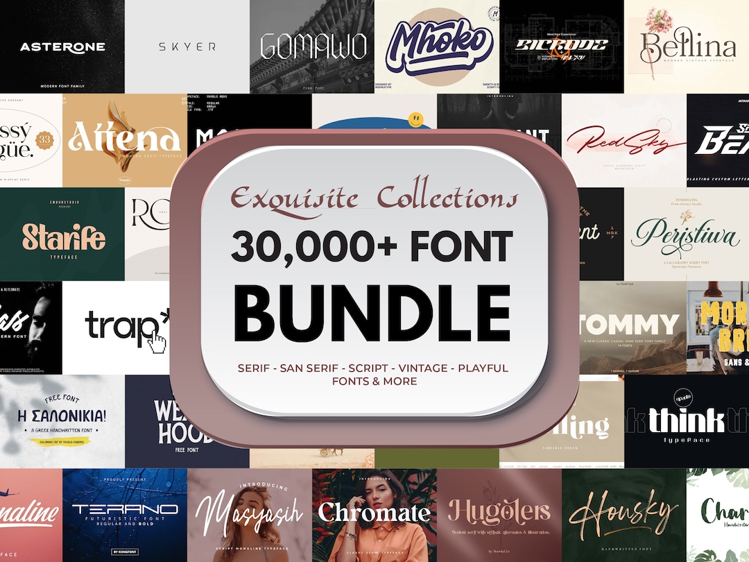 Font Bundle, Canva Fonts | Handwritten Fonts | Planner Fonts | Craft ...