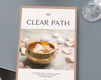 Journal guidé de soins de la peau pour la gestion holistique de l'acné, les soins personnels et la guérison naturelle