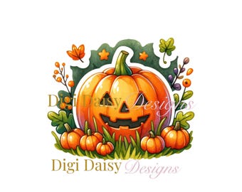 Abóbora fofa png, fantasma fofo de halloween png, adesivo png, caneca png, impressão sob demanda png, clipart de halloween, adesivo fofo de abóbora da temporada assustadora