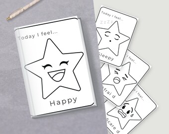 Childrens Emotions Coloring Activity Book, Printable Digital Download, emotions emoji, feelings activity, emotion colouring, 45 Activities