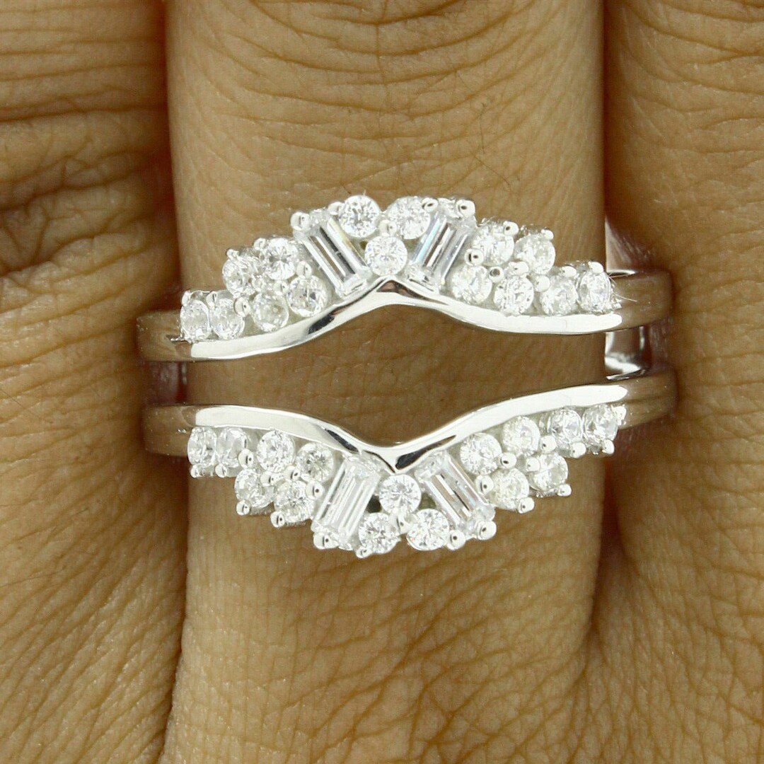 Enhancer Guard, Insert Ring Guard, 1.20 Ct Simulated Diamond Enhancer