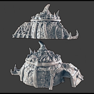 Dungeons & Dragons Ice Tribe Hut - Fisherman Scatter Terrain Scenery for Pathfinder 2E, Tabletop RPGs Wargaming Unpainted