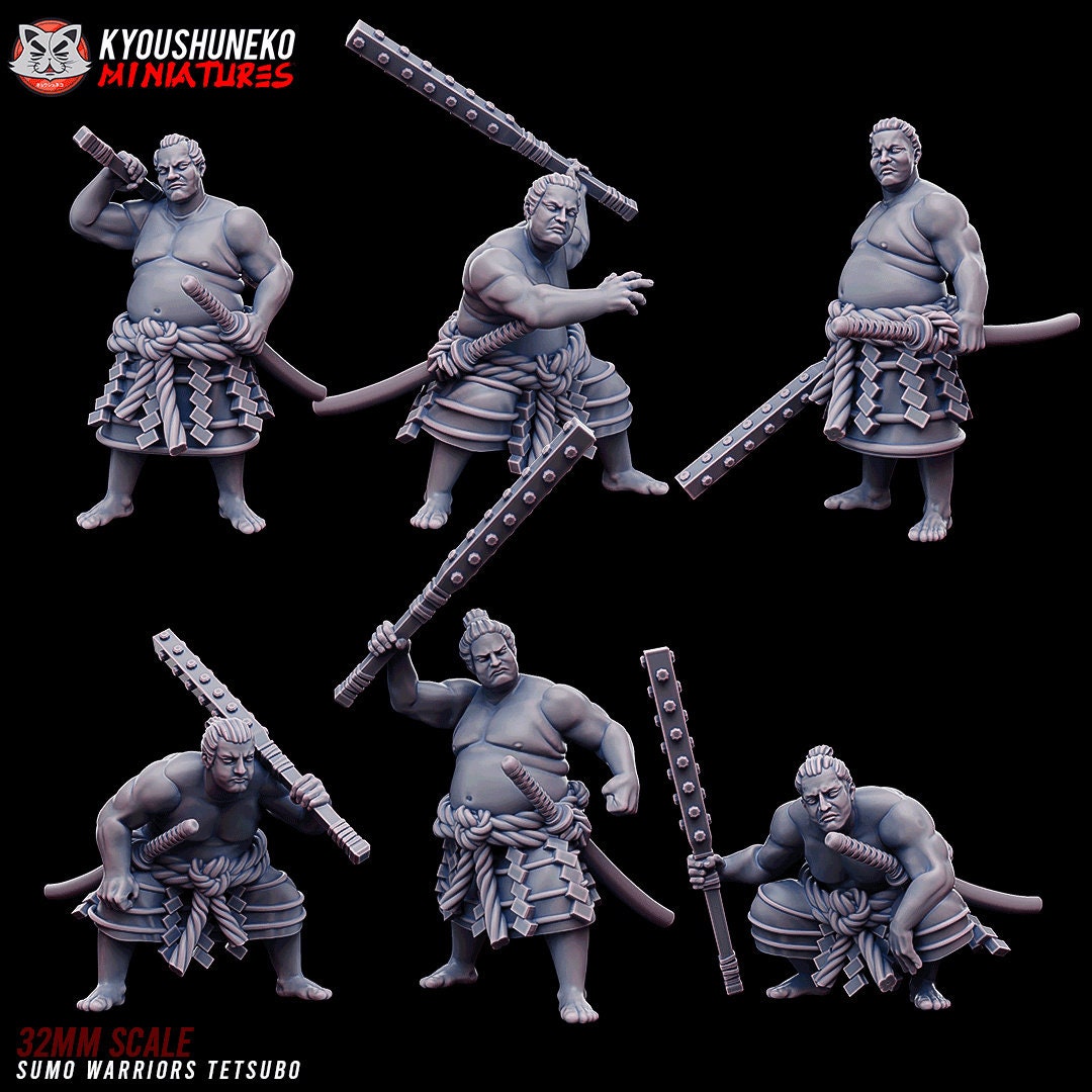 Sumo Warriors Tetsubo Set | Japanese Yokai Kensei for Test of