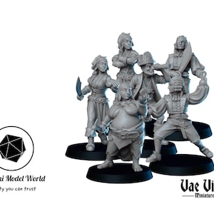 Pirate Set 2 - Vae Victis | Bandit | Slayer | Female | Male | Explorer | Fancy | Pirate | Set | Bundle | Wargaming | Pathfinder | D&D