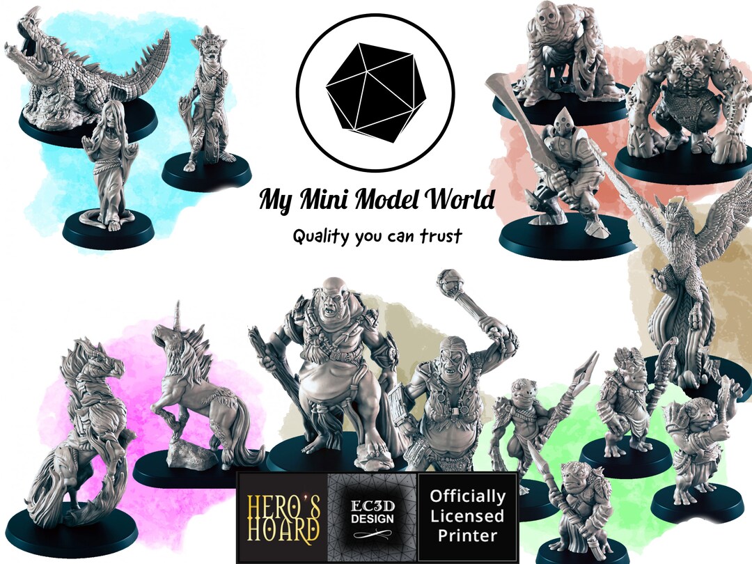 D&D Ultimate Monster Pack 5 - 24 Minis for Pathfinder 2E - Includes Roc ...