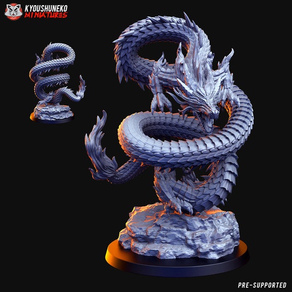 Mizuchi Water Dragon Miniature | Japanese Yokai Kensei Test of