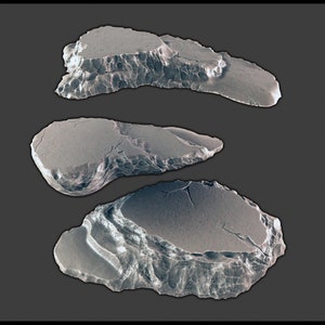 Dungeons & Dragons Floating Ice Shelves Scatter Terrain Scenery for Pathfinder 2E, Tabletop RPGs Wargaming Unpainted