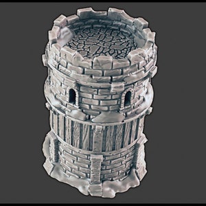 Dungeons & Dragons Wintry Watchtower Scenery Scatter Terrain Scenery for Pathfinder 2E, Tabletop RPGs Wargaming Unpainted