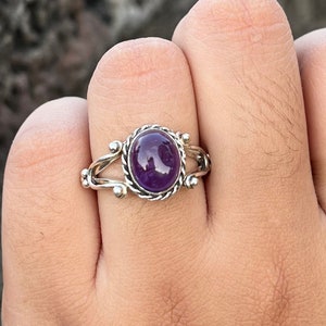 Amethyst Ring, Beautiful Ring, Natural Amethyst, 925 Silver Ring, Handmade Ring, Amethyst Jewelry, Designer Ring, Gemstone Ring, Gift Her