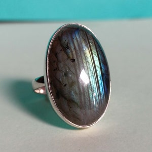 Labradorite Ring, Gemstone Ring, 925 Silver Ring, Natural Labradorite, Beautiful Ring, Handmade Ring, Labradorite Jewelry, Christmas Offer