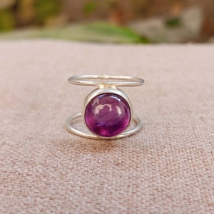 Amethyst Ring, Beautiful Ring, Women Ring, 925 Silver Ring, Gemstone Ring, Handmade Ring, Boho Ring, Natural Amethyst, Gift For Women