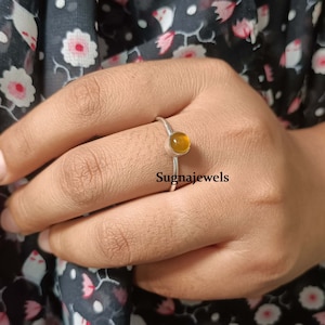 Citrine Gemstone Ring, Handmade Ring, 925 Silver Ring, Natural Citrine, Boho Ring, Beautiful Ring, Wedding Ring, Women Ring, Gift For Wife