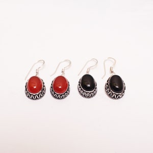 Carnelian Earring, 925 Silver Earring, Designer Earring, Handmade Earring, Boho Earring, Women Earring, Statement Earring, Gift For Women