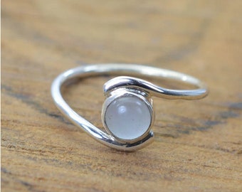 Natural Chalcedony, Chalcedony Jewelry, Gemstone Ring, Handmade Ring, Statement Ring, Chalcedony Ring, 925 Silver Ring, Women Ring, Gift Her