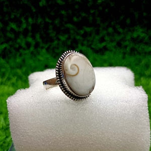 Shiva Eye Ring, Shiva Eye Shell Gemstone Ring, Women Ring, Handmade Ring, Stunning Shiva Eye Ring, 925 Sterling Silver Ring, Shell Ring