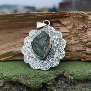Raw Aquamarine Pendant, Designer Pendant, Beautiful Pendant, Women Pendant, 925 Silver Pendant, Gemstone Pendant, Handmade Pendant, Gift Her
