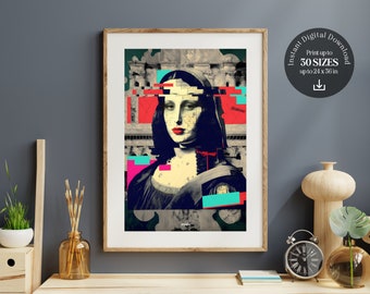 Mona Lisa: Printable Wall Art (Instant Download) Famous Painting Reproduction/Classic Home Decor | Leonardo Da Vinci