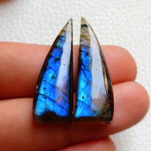 Labradorit multi purpur voller auffälliger labradorite Ohrring & Paar Labradorit natürliche purpur Edelstein Größe 32x11x5 mm .cart.35