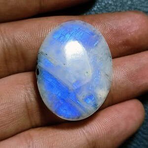 Natural Moonstone Rainbow moonstone Oval Shape Cabochon, Blue fire Play Moonstone , Top Quality Flashy Rainbow Moonstone, Gift For Her